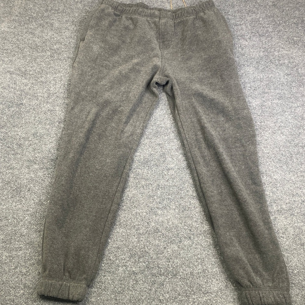 Katin Mens Fleece Sweatpants Charcoal Grey Joggers Elastic Waist XL Lounge Pants